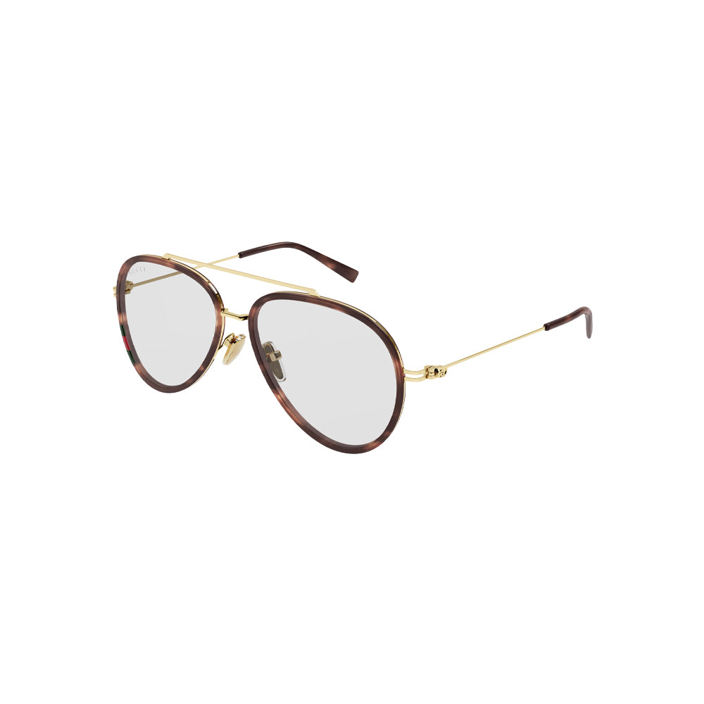 Gucci GG1981S sunglasses in havana, 45° view