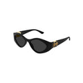 Gucci GG2121S sunglasses in black, 45° view