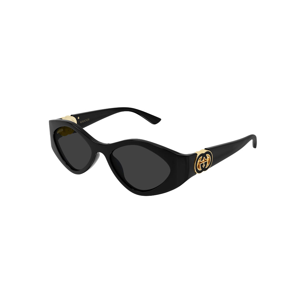 Gucci GG2121S sunglasses in black, 45° view