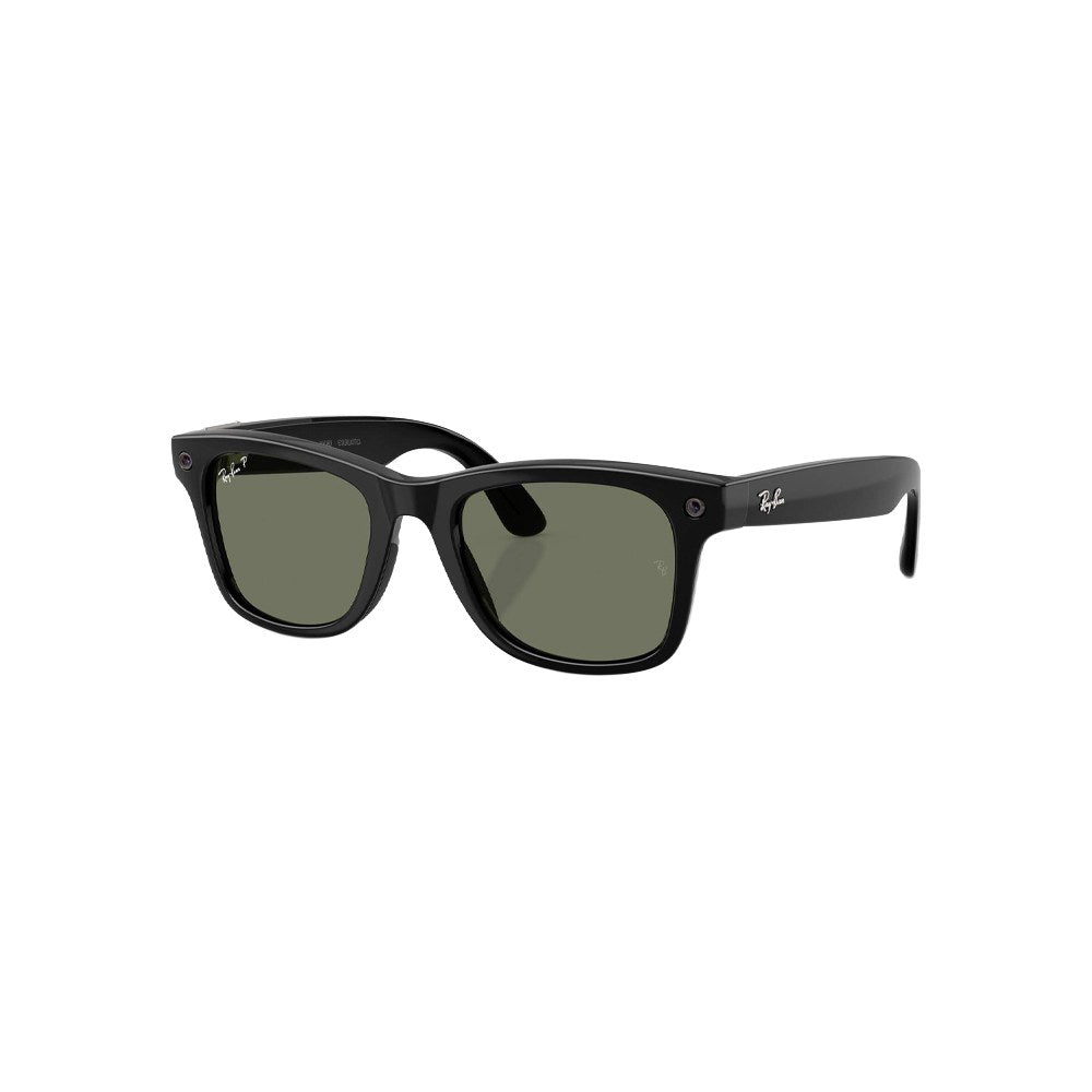 Ray-Ban Meta Wayfarer (Gen 3) – Shiny Black / G-15 Green Polarized / Large (53-22)