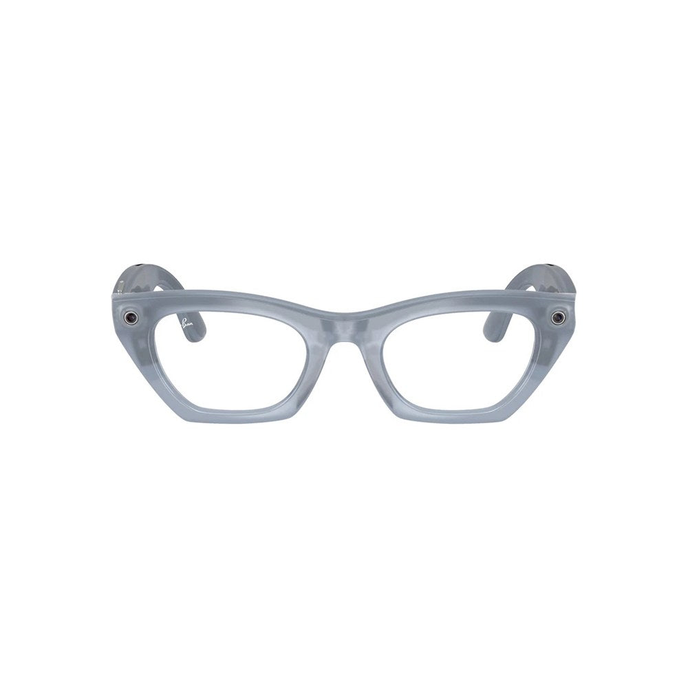 Ray-Ban Meta Zena (Gen 3) – Milky Grey Lilac / Clear demo (prescription-ready)