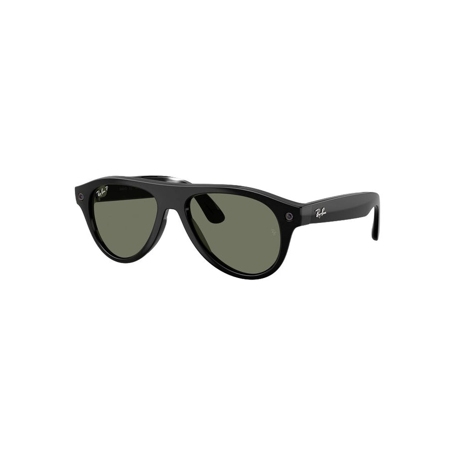 Ray-Ban Meta Aviator (Gen 3) – Shiny Black / G-15 Green Polarized