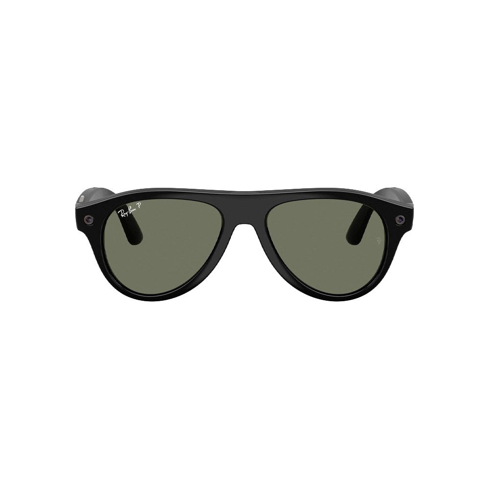 Ray-Ban Meta Aviator (Gen 3) – Shiny Black / G-15 Green Polarized