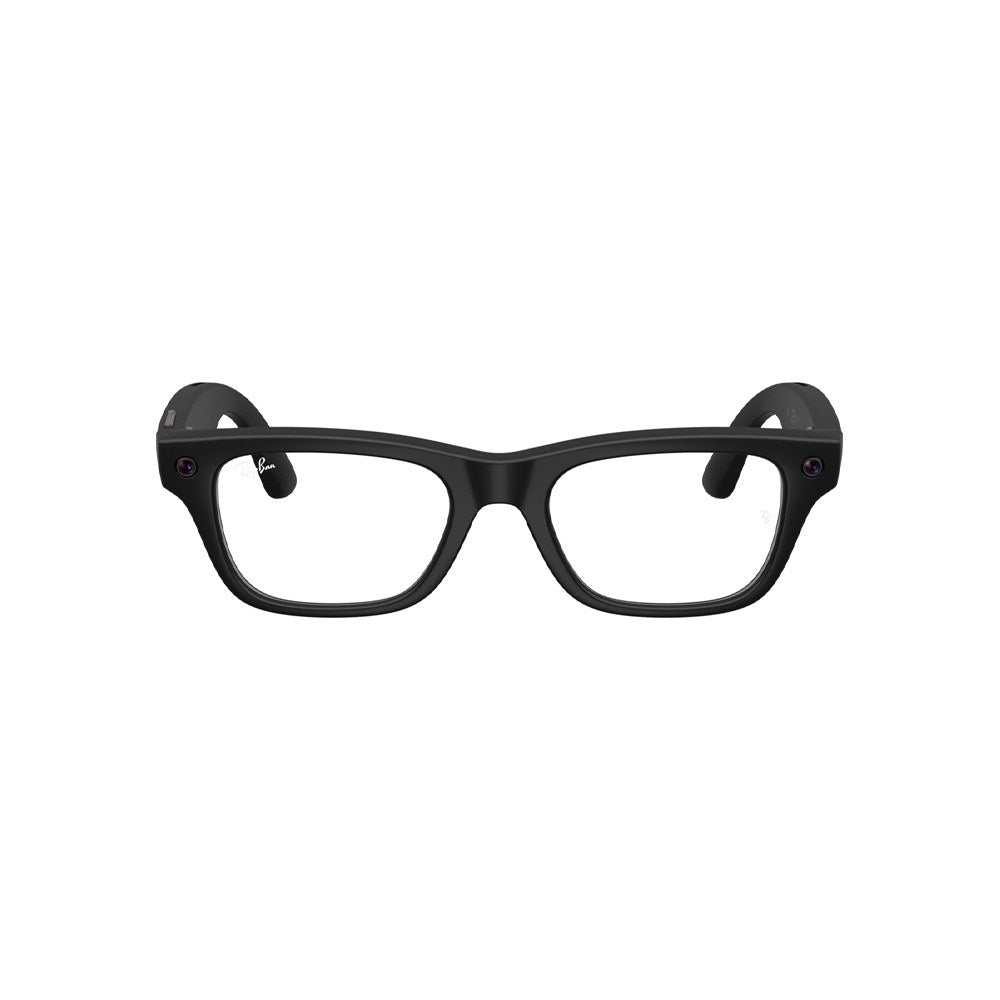 Ray-Ban Meta Blayzer Optics (Gen 2) – Matte Black / Clear demo (prescription-ready) / Standard (50-19)