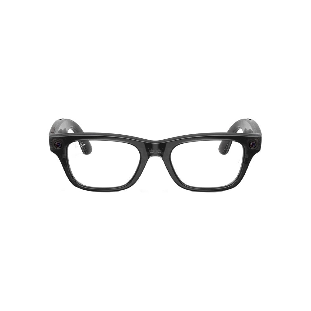 Ray-Ban Meta Blayzer Optics (Gen 2) – Transparent Black / Clear demo (prescription-ready) / Standard (50-19)