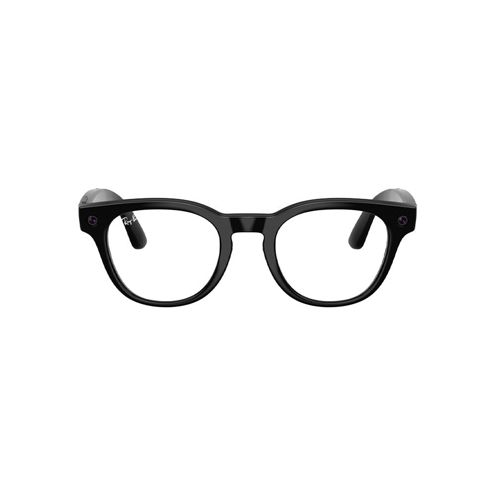 Ray-Ban Meta Scriber Optics (Gen 2) – Shiny Black / Clear demo (prescription-ready)