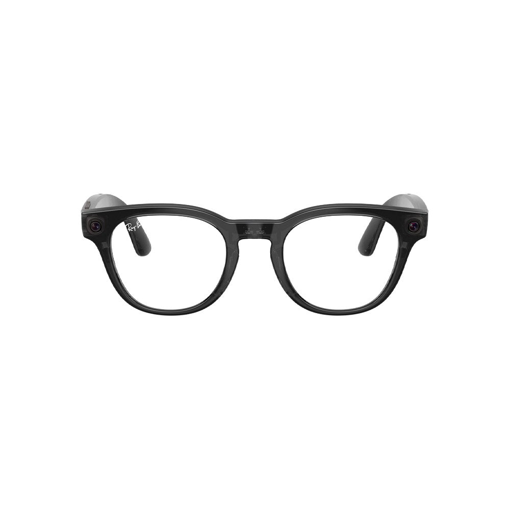 Ray-Ban Meta Scriber Optics (Gen 2) – Transparent Black / Clear demo (prescription-ready)
