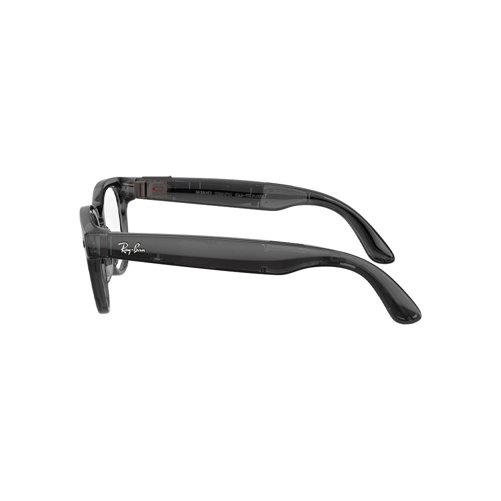 Ray-Ban Meta Scriber Optics (Gen 2) – Transparent Black / Clear demo (prescription-ready)