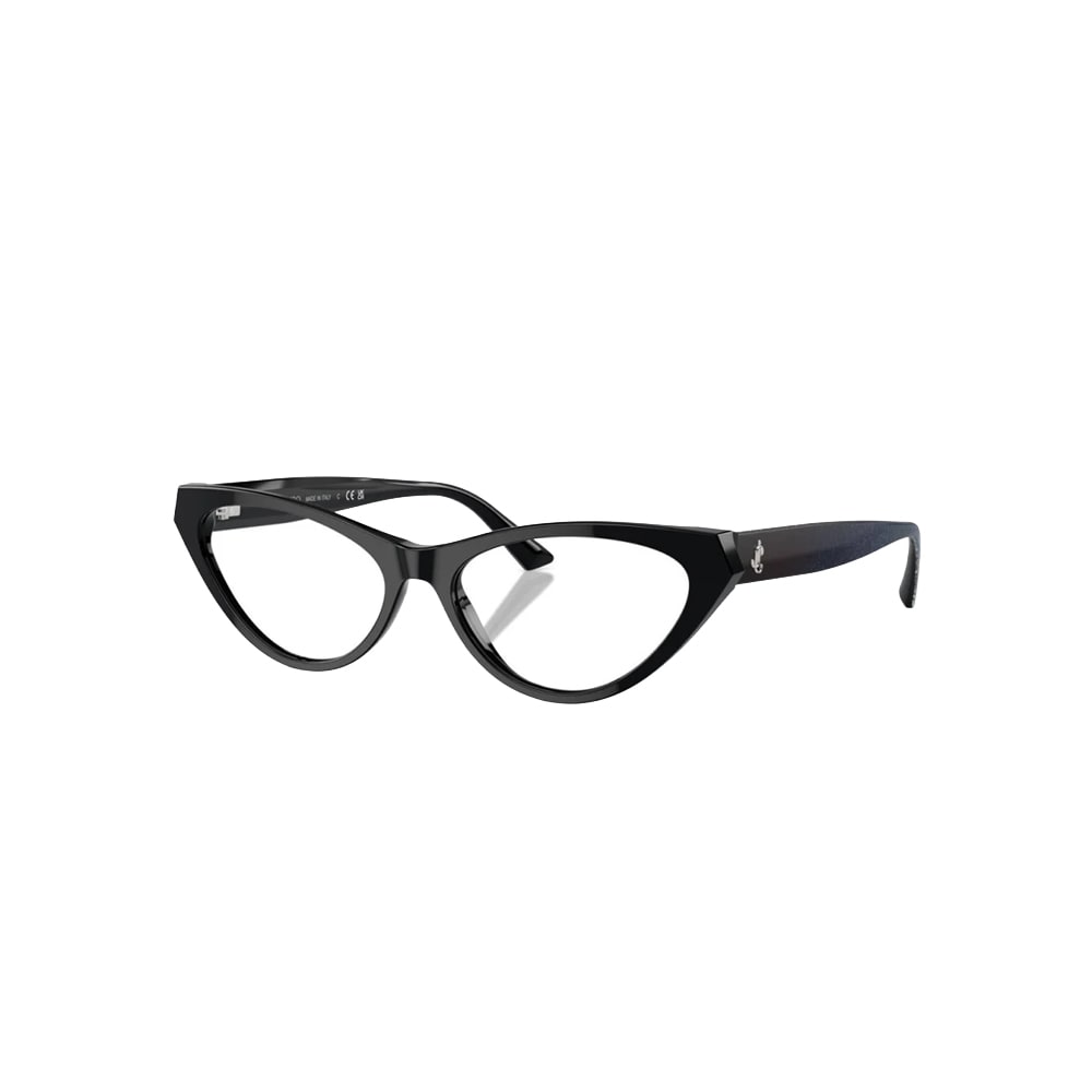 Jimmy Choo JC3005 glasses in black, 45° view