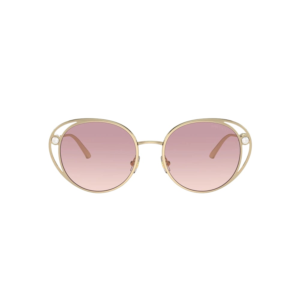 Jimmy Choo JC4003HB sunglasses in gold, front view