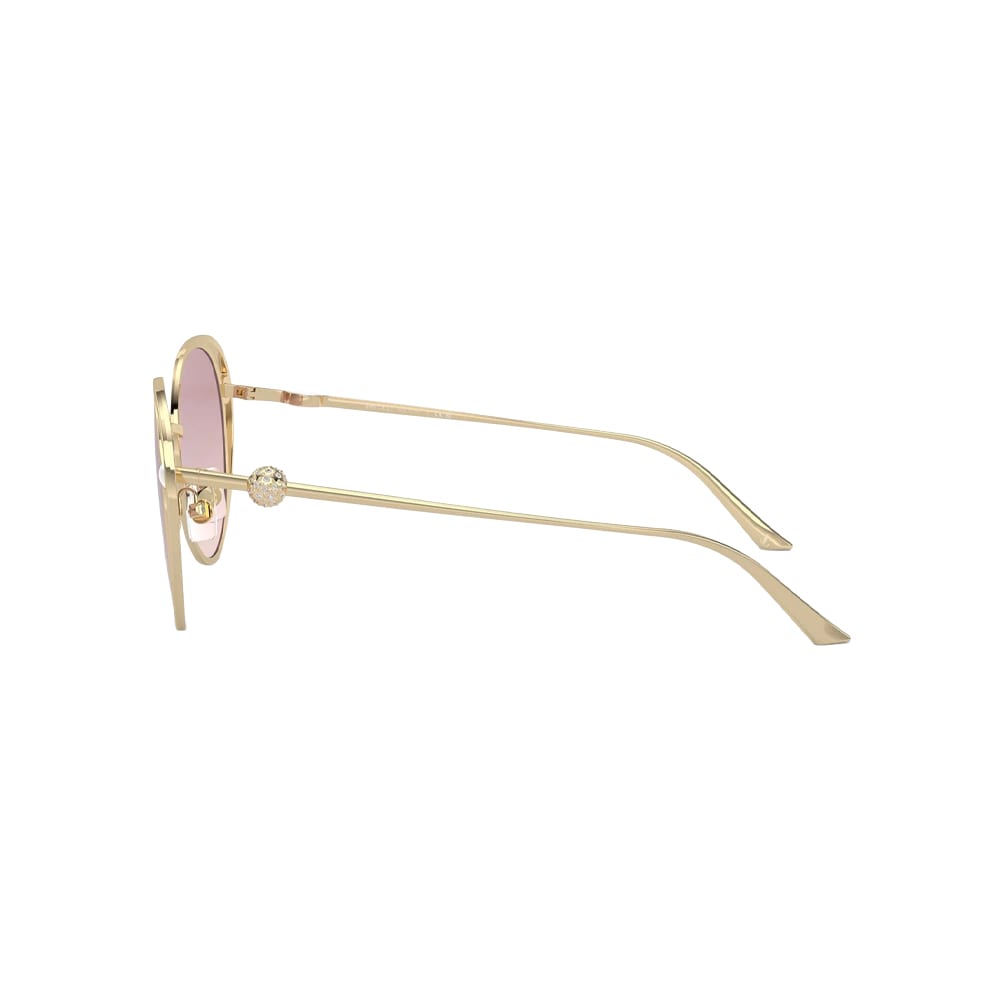 Jimmy Choo JC4003HB sunglasses in gold, side view