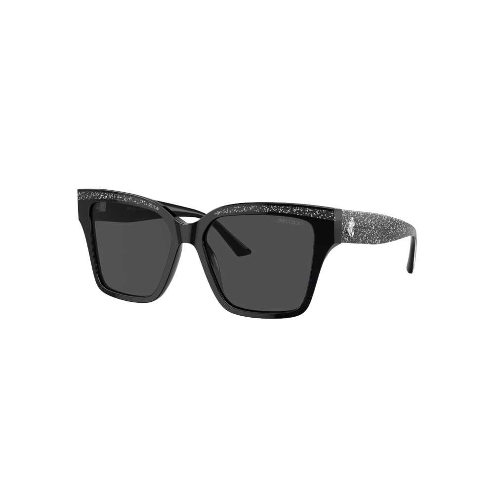 Jimmy Choo JC5003 sunglasses in black, 45° view