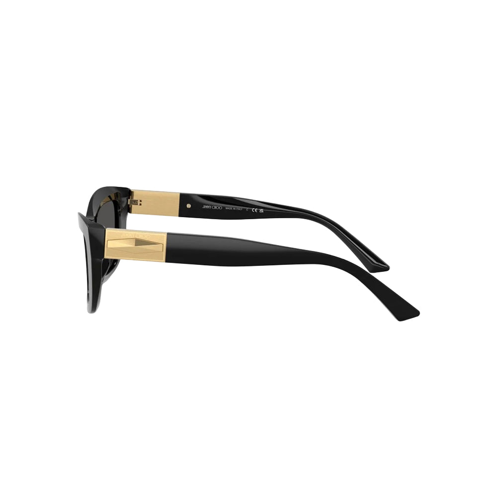 Jimmy Choo JC5030U sunglasses in black, side view