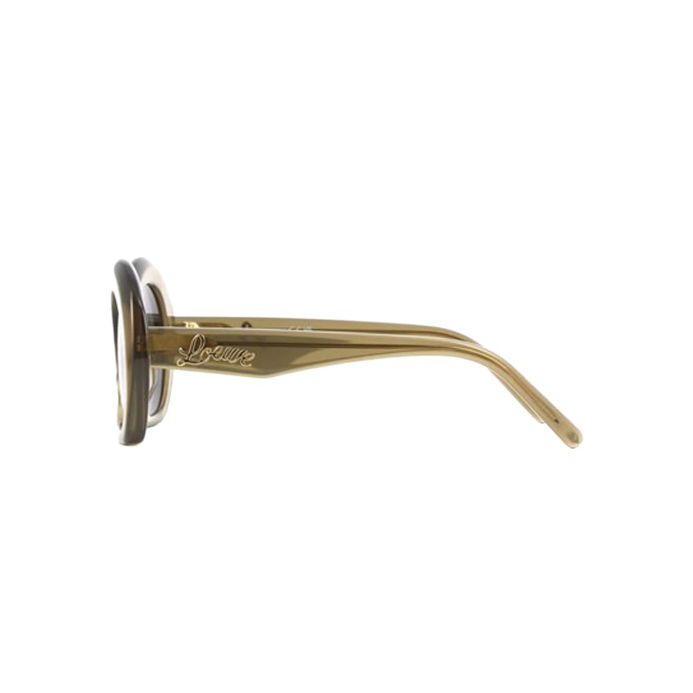 Loewe LW40077F sunglasses in green, side view