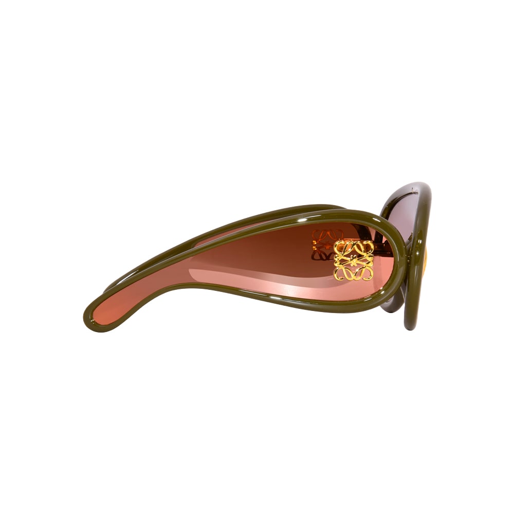 Loewe LW40108I sunglasses in green, side view