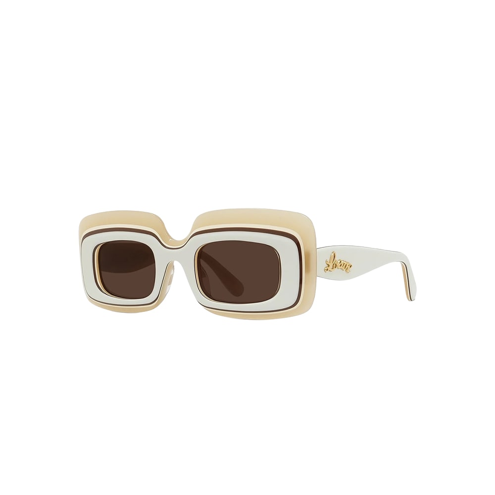 Loewe LW40139U sunglasses in white, 45° view