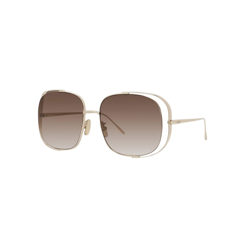Loewe LW40148U sunglasses in gold, 45° view