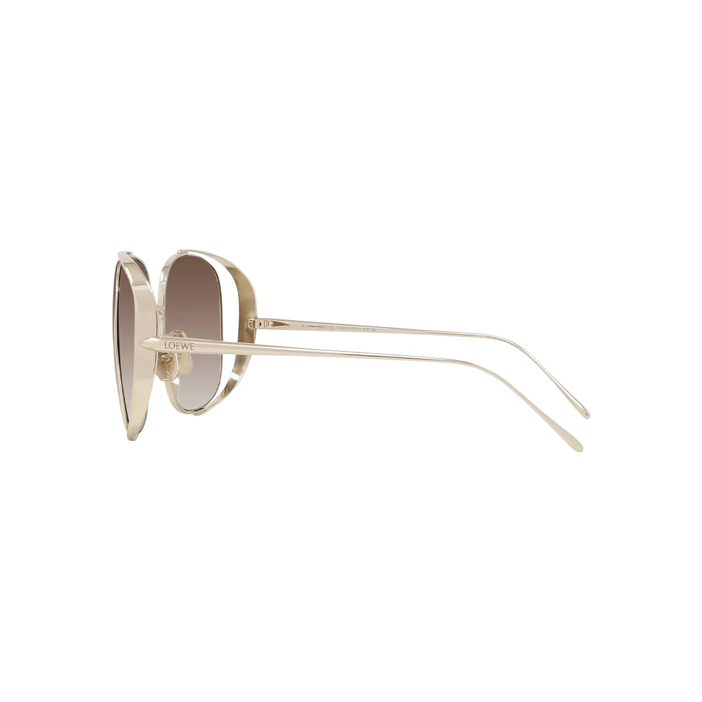 Loewe LW40148U sunglasses in gold, side view