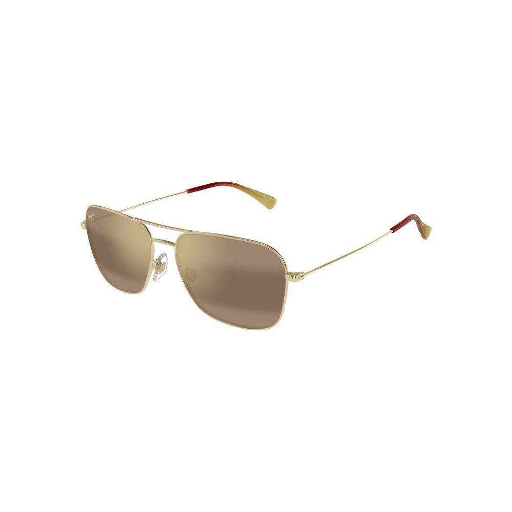 Maui Jim MJ0675S sunglasses in gold, 45° view