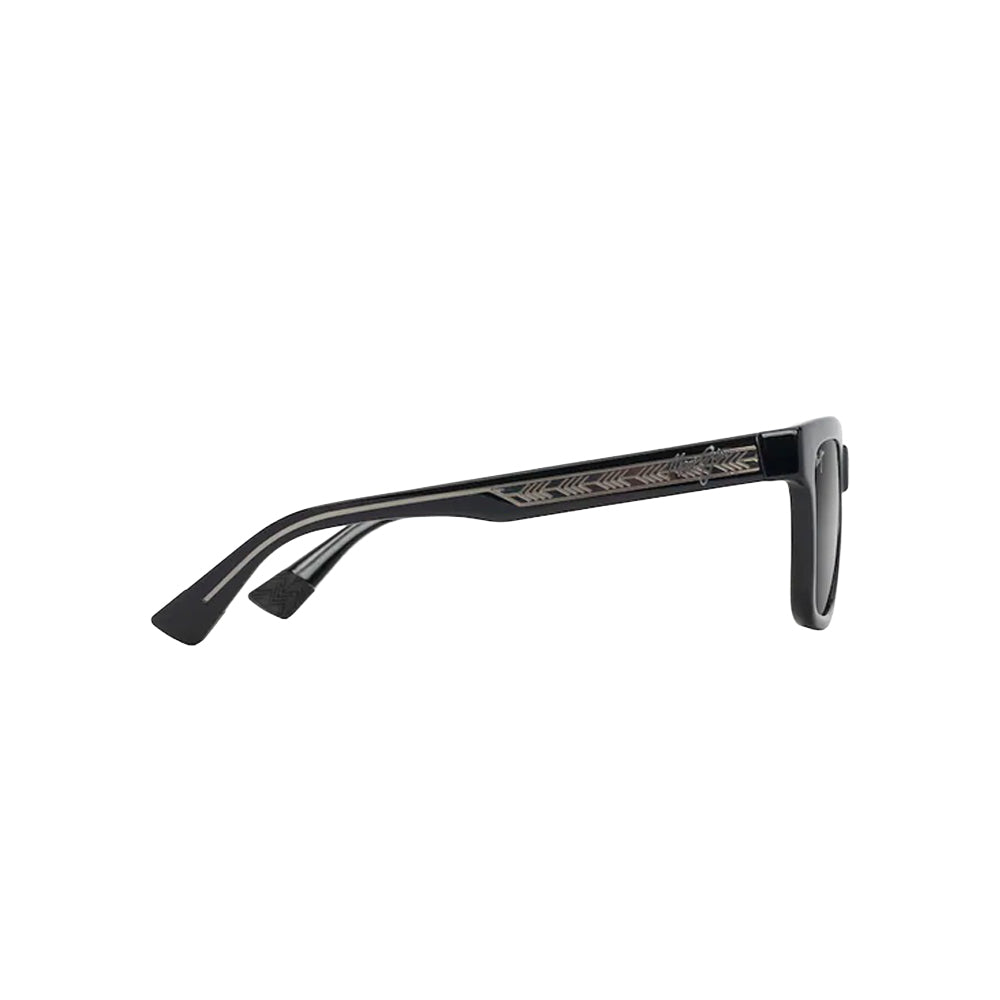Maui Jim MJ644-14A sunglasses in black, side view