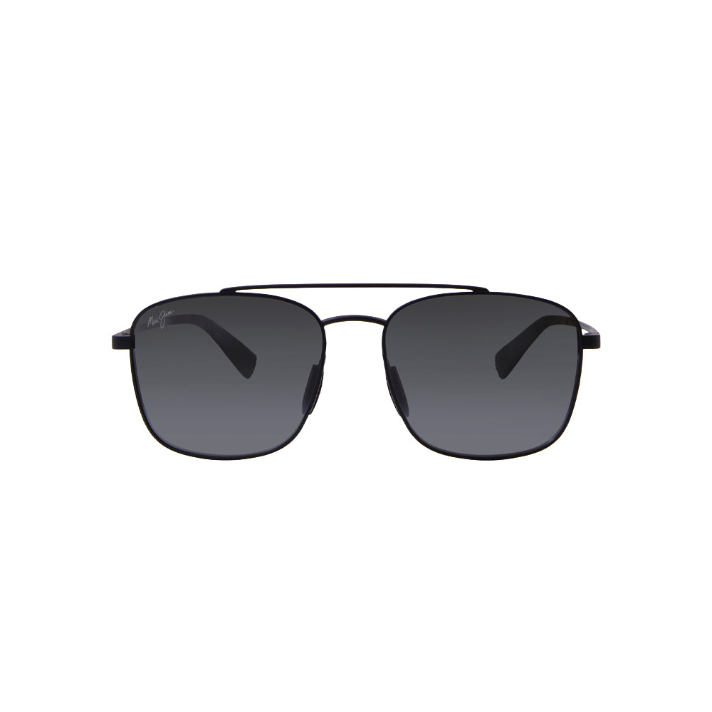 Maui Jim MJ645-02A sunglasses in black, front view