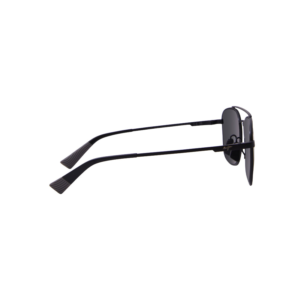Maui Jim MJ645-02A sunglasses in black, side view