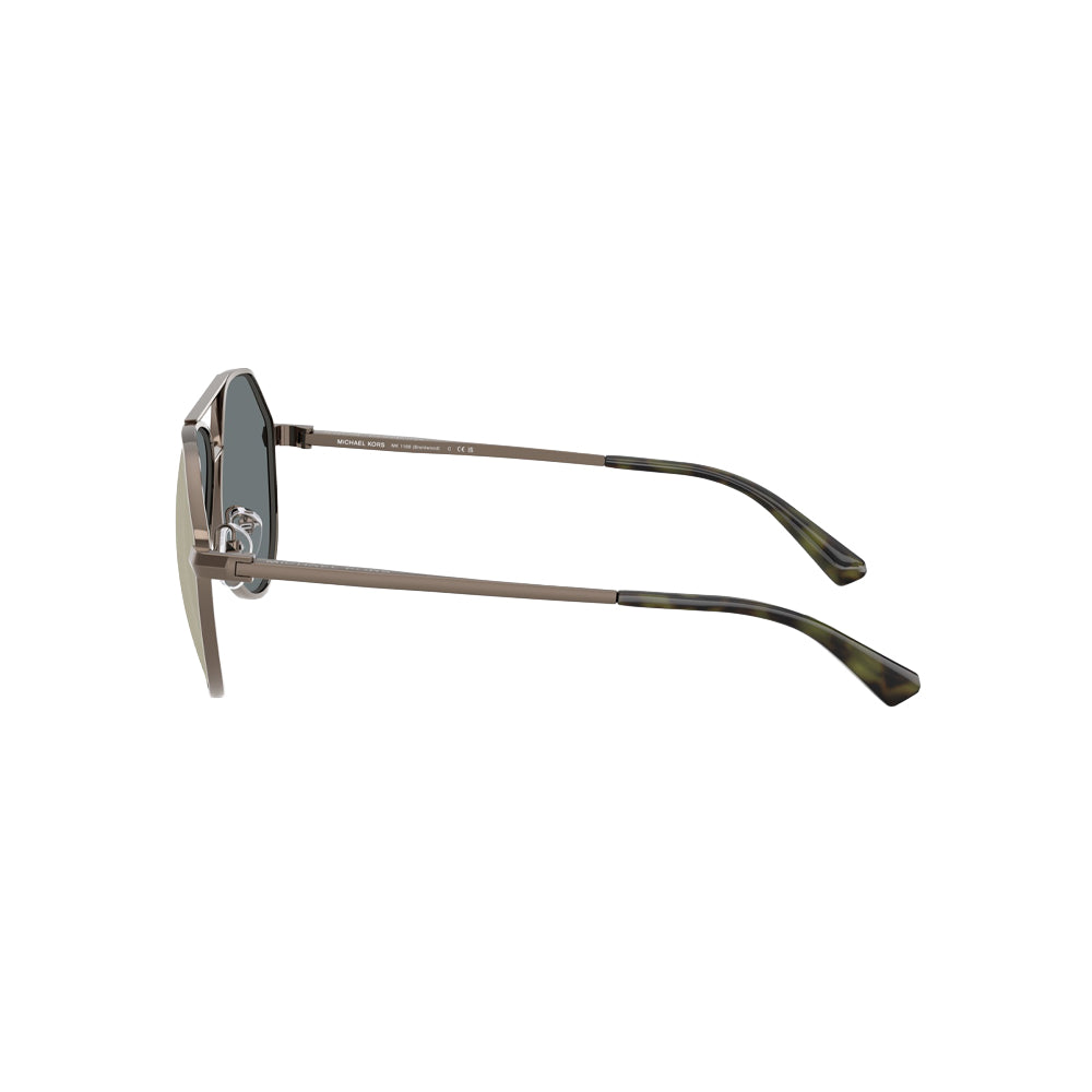 Michael Kors 0MK1168 sunglasses in brown, side view