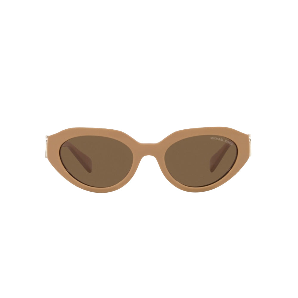 Michael Kors 0MK2192 Empire oval sunglasses in brown, front view