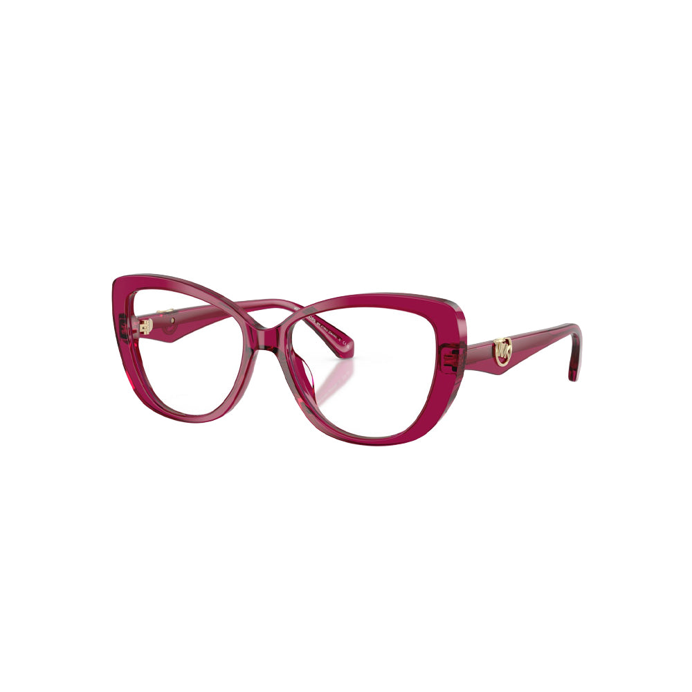 Michael Kors MK4165U glasses in pink, 45° view