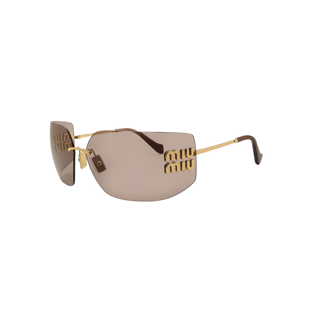 Miu Miu SMU 54Y sunglasses in gold, 45° view