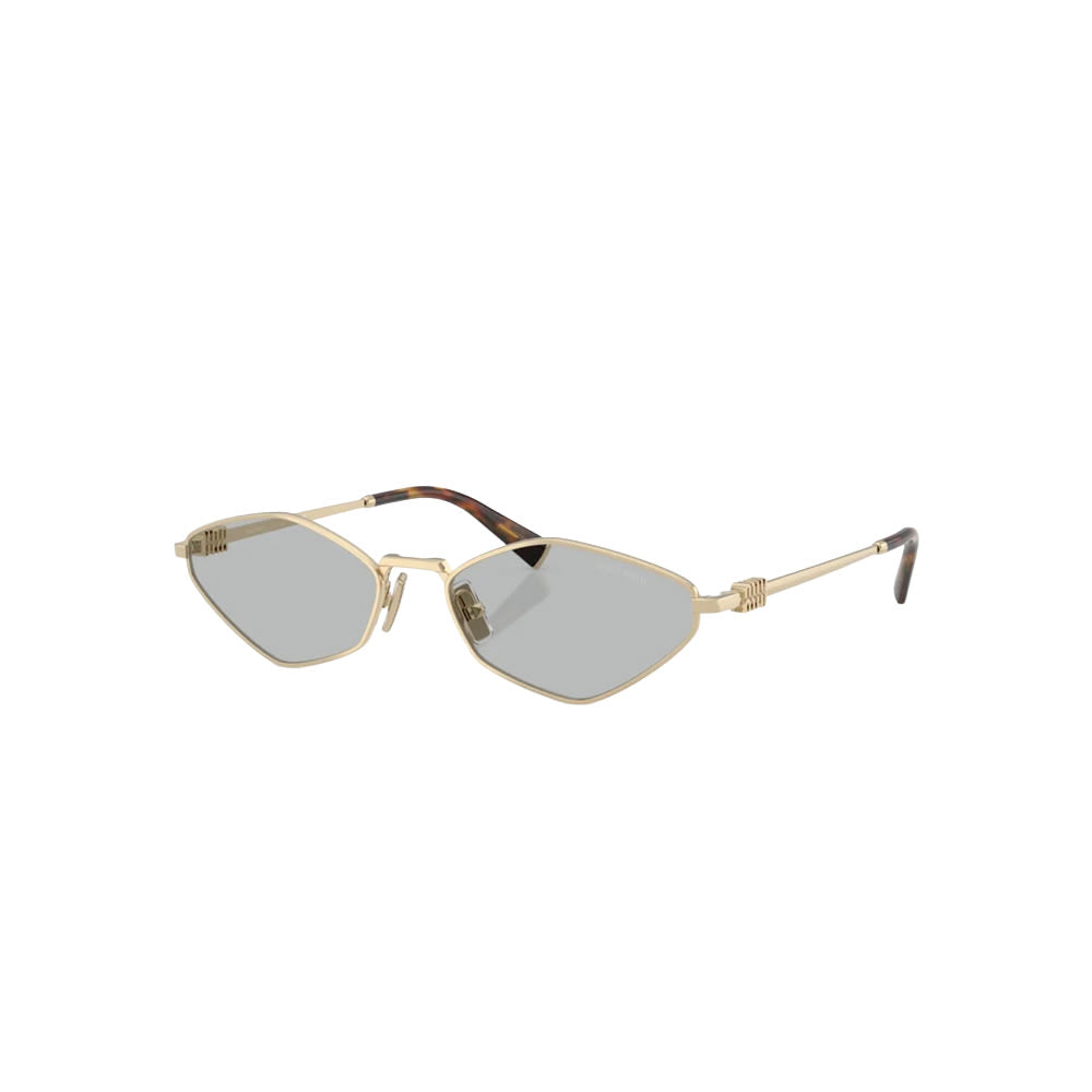 Miu Miu SMU 56Z sunglasses in gold, 45° view