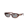 Miu Miu SMU A03 sunglasses in havana, 45° view