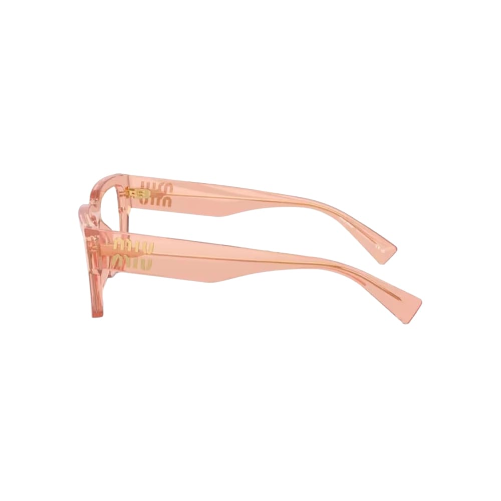 Miu Miu VMU 02X glasses in pink, side view
