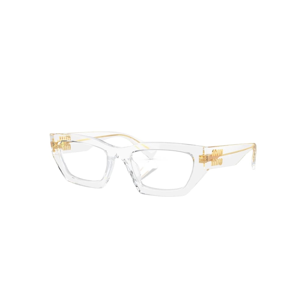 Miu Miu VMU 03K glasses in grey, 45° view