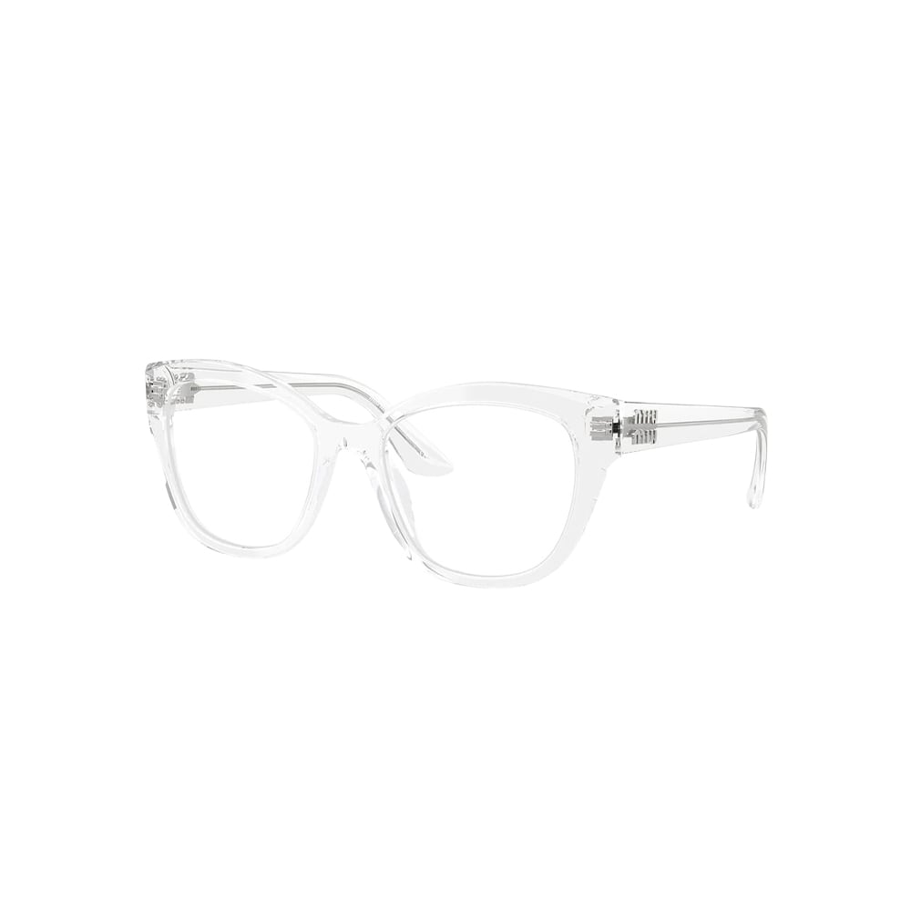 Miu Miu VMU 05X glasses in grey, 45° view