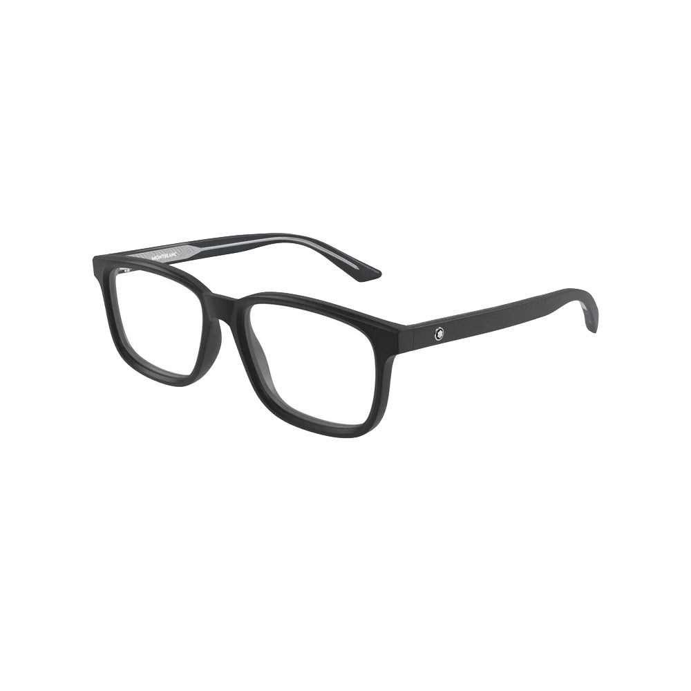 Montblanc MB04520 glasses in black, 45° view