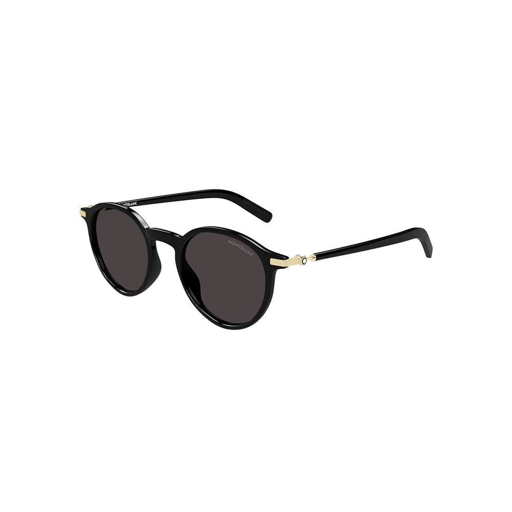 Montblanc MB0461S sunglasses in black, 45° view