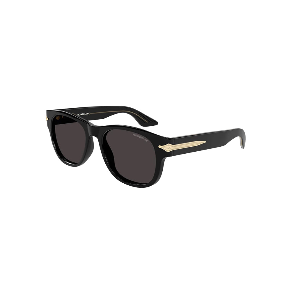 Montblanc MB0478S sunglasses in black, 45° view