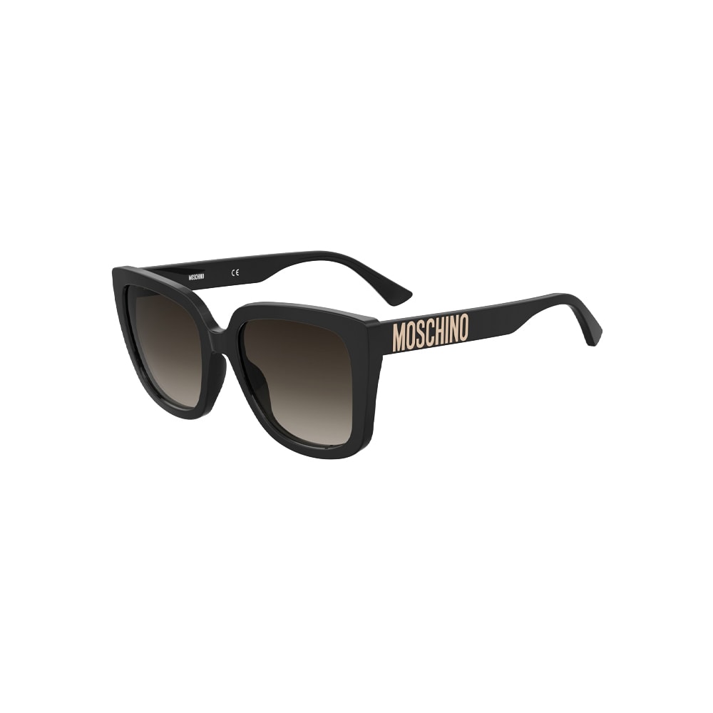 Moschino MOS146/S sunglasses in black, 45° view