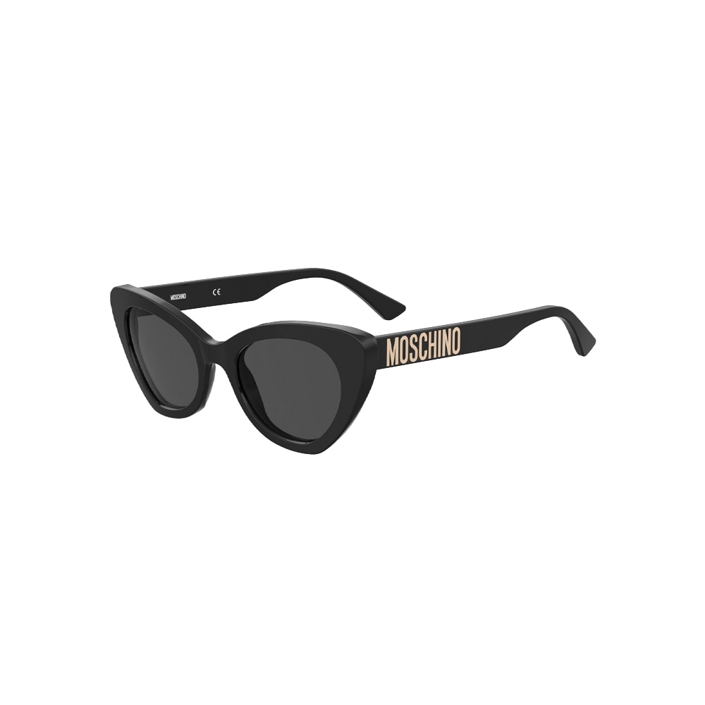 Moschino MOS147/S sunglasses in black, 45° view