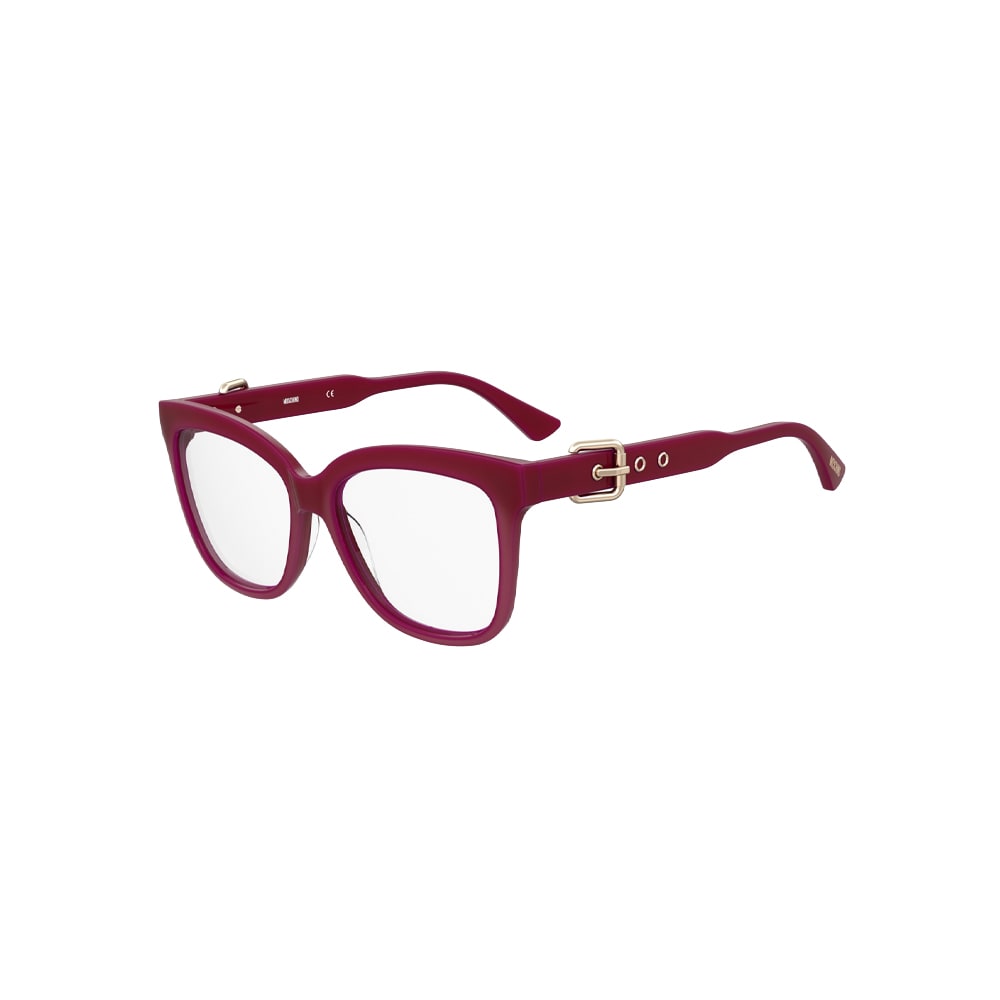 Moschino MOS609 glasses in red, 45° view