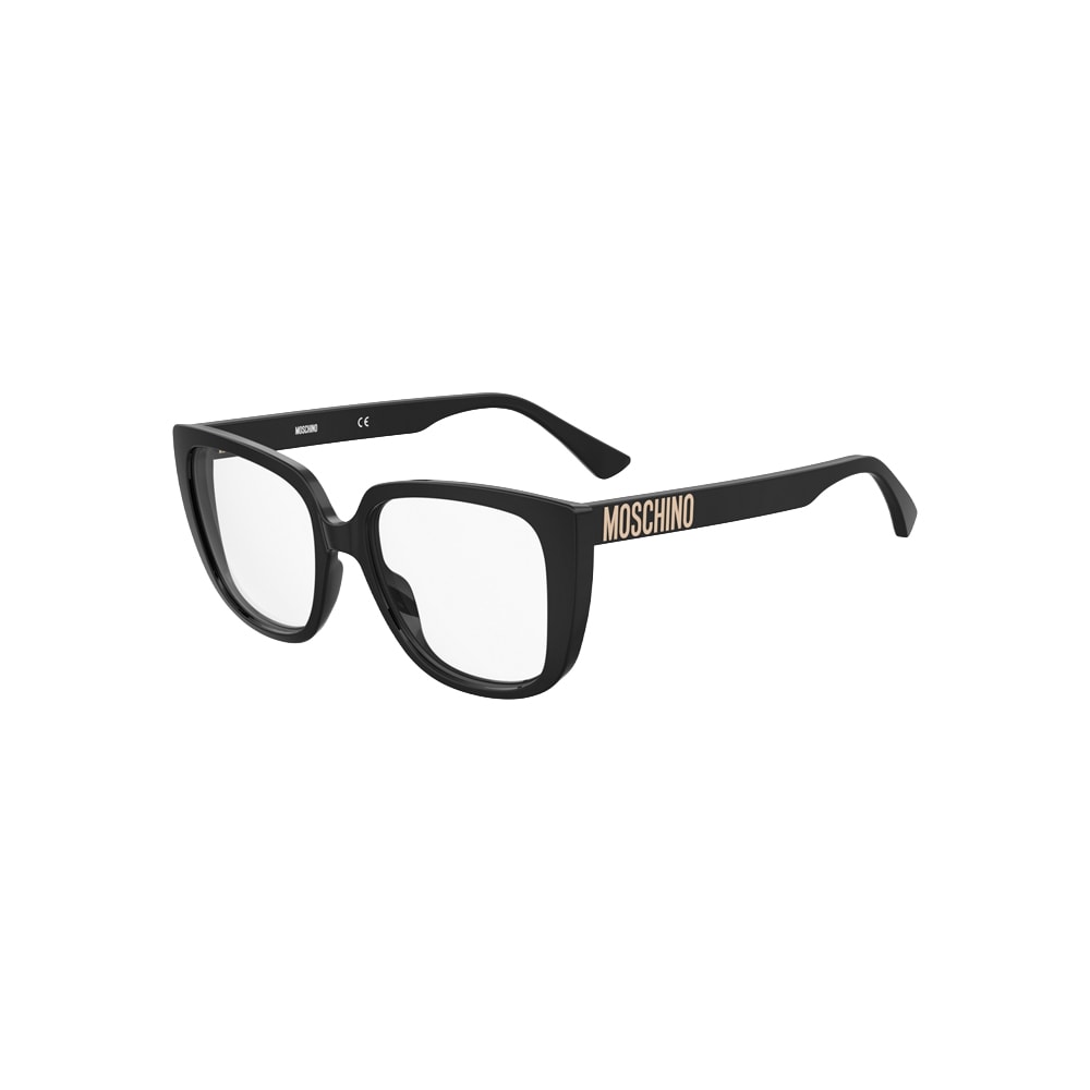 Moschino MOS622 glasses in black, 45° view