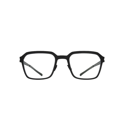 Mykita 002 glasses in black, front view