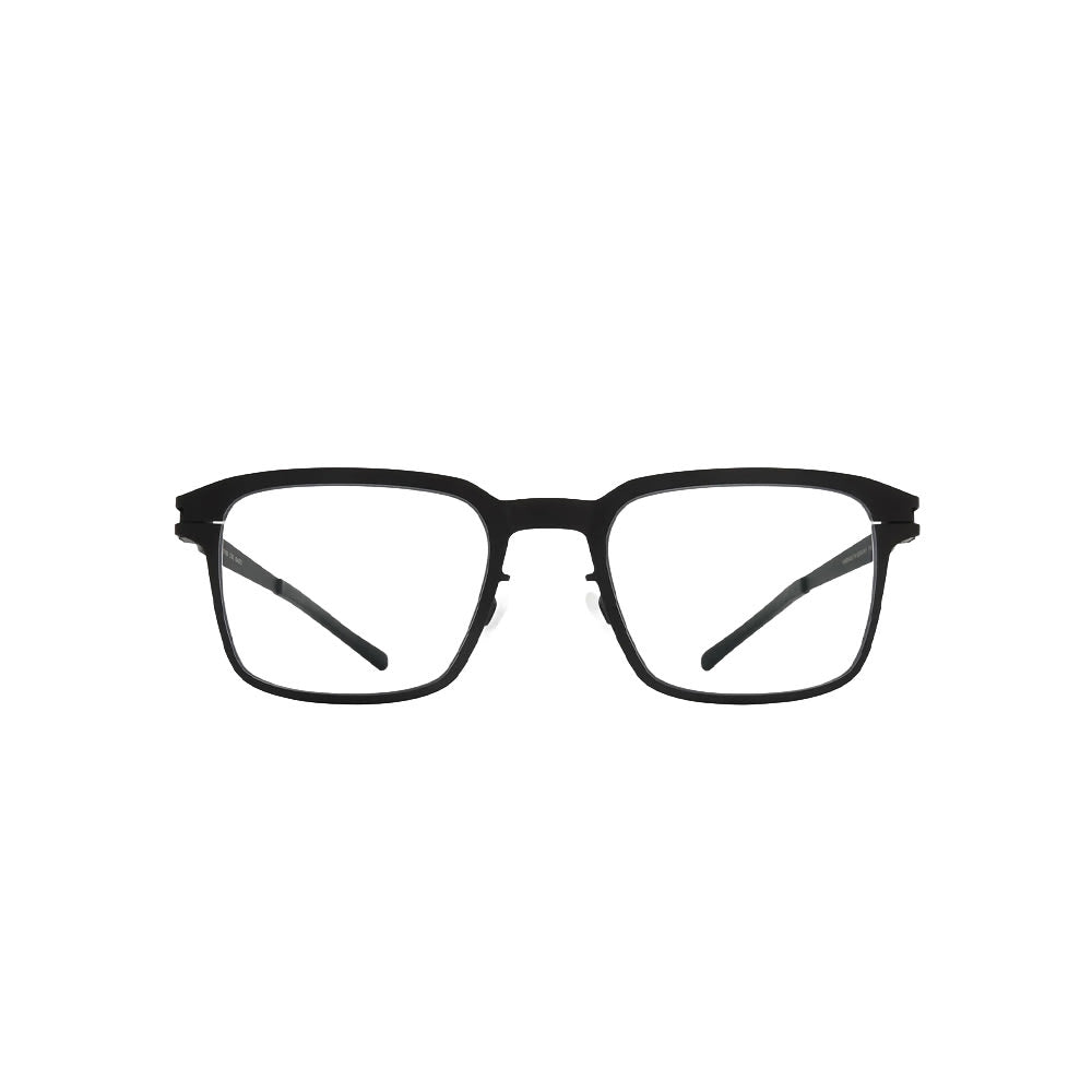 Mykita 002 glasses in black, front view