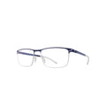 Mykita 091 glasses in blue, 45° view
