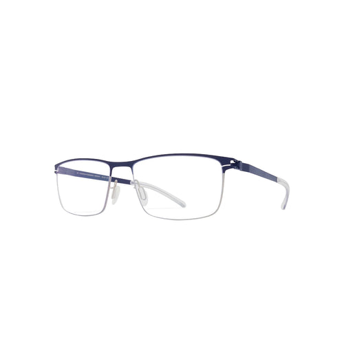 Mykita 091 glasses in blue, 45° view