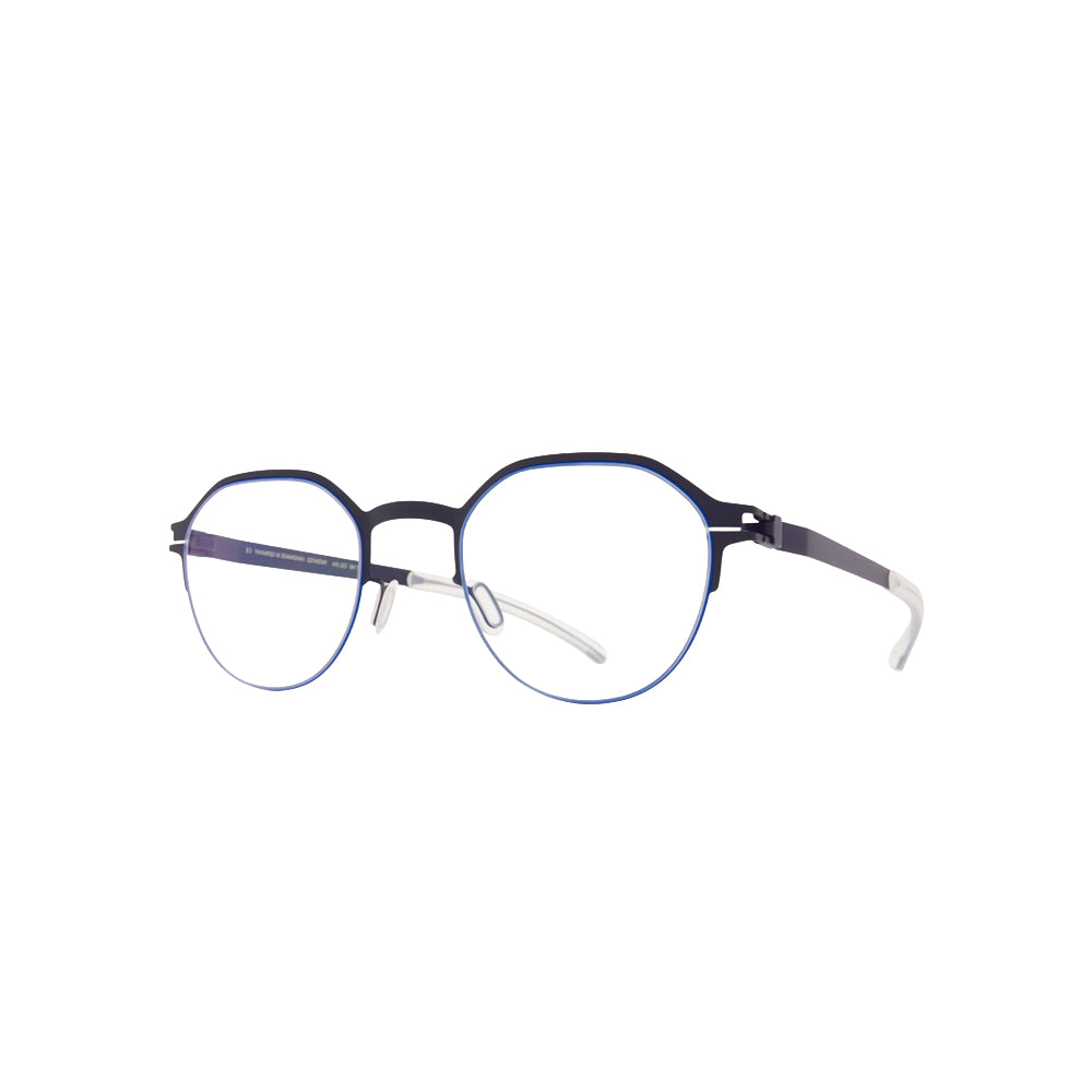 Mykita 10066988 glasses in blue, 45° view