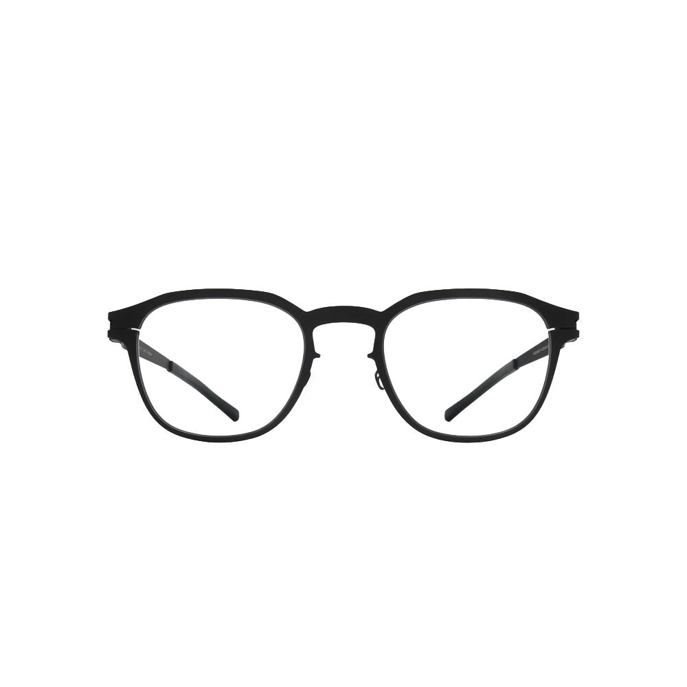 Mykita 465 glasses in black, front view