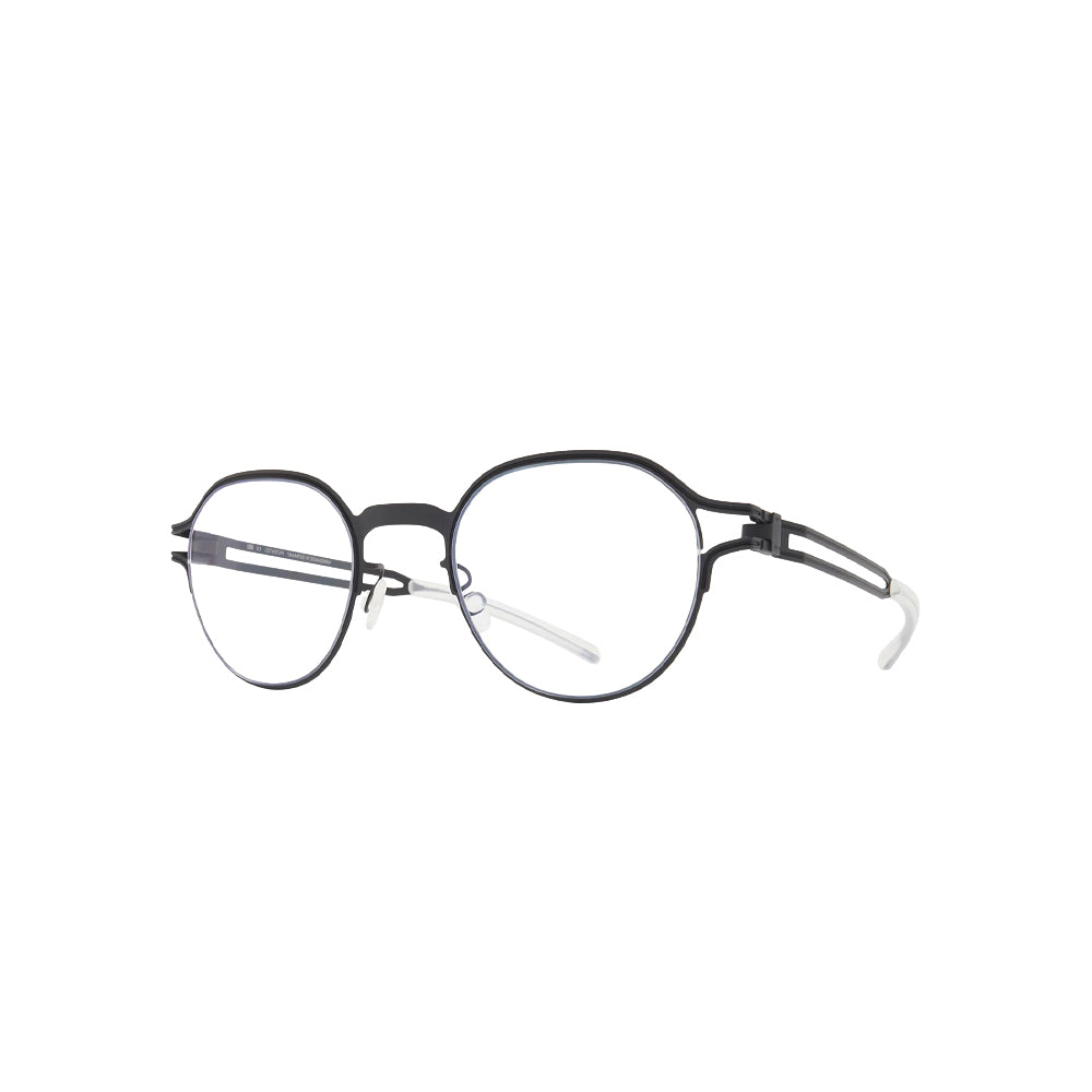 Mykita 515 glasses in black, 45° view
