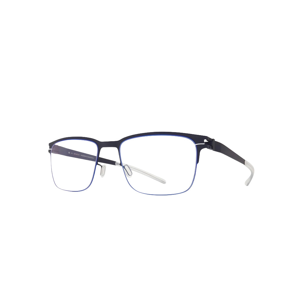 Mykita C514 glasses in blue, 45° view